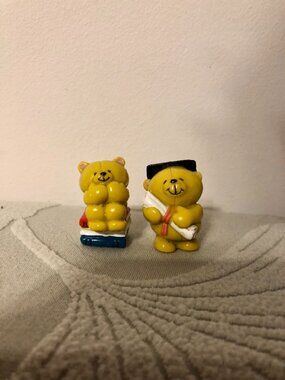 Forever Friends Bear Mini Small PVC Figures Hallmark Book Graduation Gift Decor